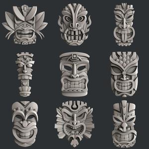3d STL models for CNC or 3d printer set totem