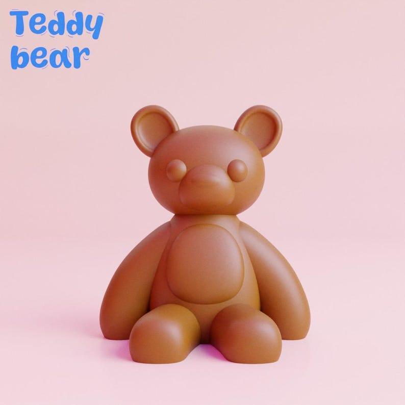 3d printing stl file of teddy bear figurine decoration for 3d printer users