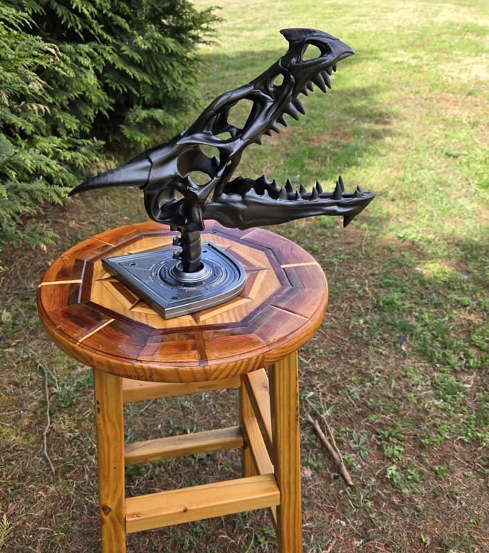 Mounted Dragon Skull Trophy Wall/Shelf Display