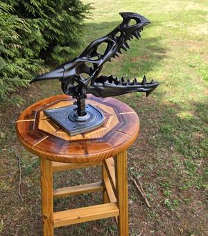 Mounted Dragon Skull Trophy Wall/Shelf Display