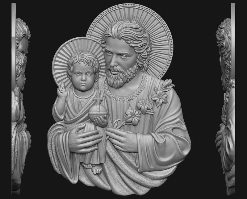 Saint Joseph with baby Jesus