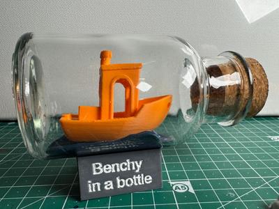 Benchy in a bottle