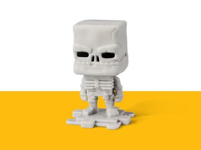 minecraft mcdonalds happy meal sceleton figurine