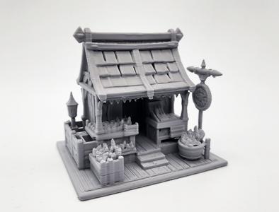 Medieval Market Stall Miniature