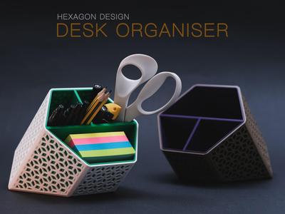 Hexagon Design Desk Organizer