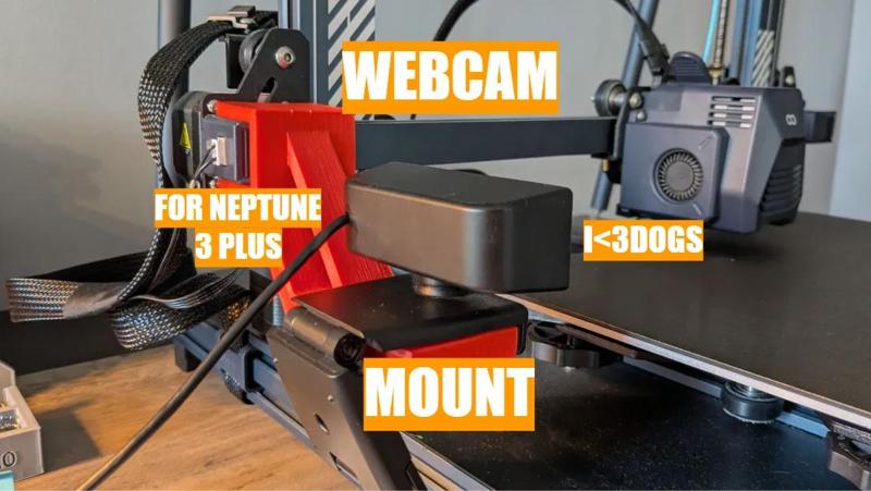 3D Printer Webcam Mount   