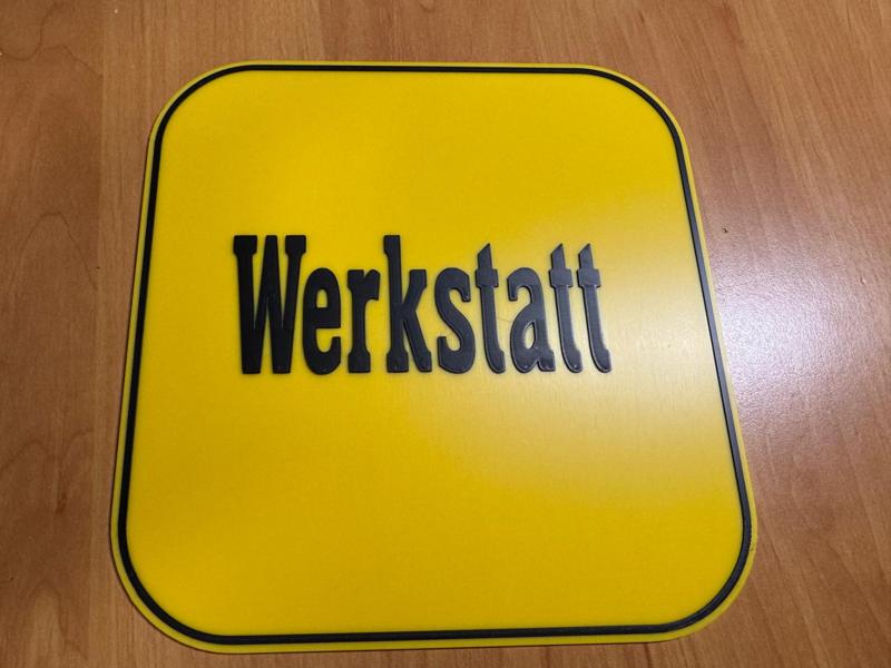 Workshop Identification Sign