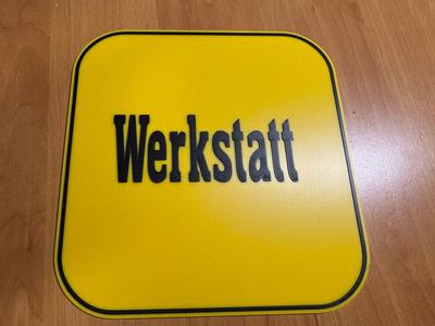 Workshop Identification Sign