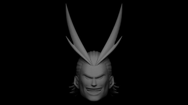 ALL MIGHT HEAD SCULPT