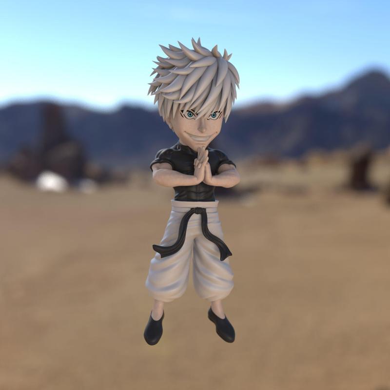 Gojo figure for 3d printing
