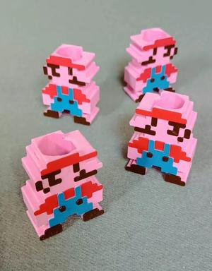 Pixel Mario Scout Woggle