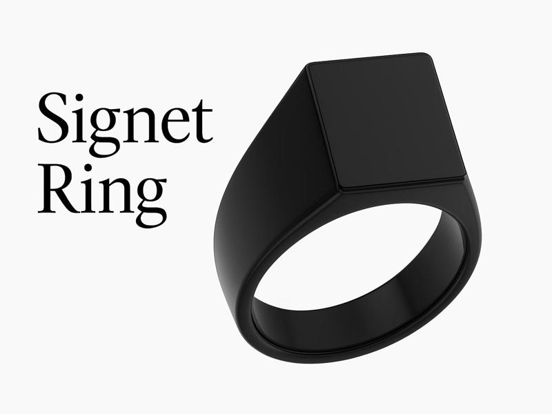 cavalier style rings with letters