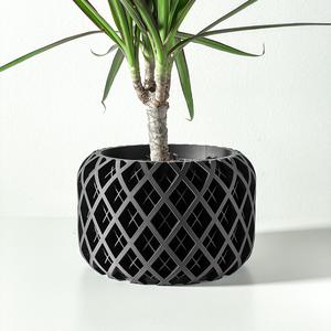 The Torio Planter Pot with Drainage Tray & Stand: Modern and Unique Home Decor for Plants and Succulents  | STL File