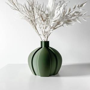 The Yomu Short Vase, Modern and Unique Home Decor for Dried and Preserved Flower Arrangement