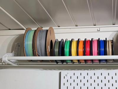 Yet Another Filament Spool Holder - Adjustable IKEA RÄCKA rods   