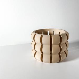 The Lami Orchid Planter Pot with Drainage | Tray Included | Modern and Unique Home Decor for Orchids and Plants  | STL File