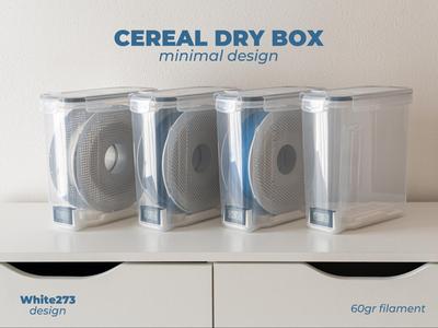 Cereal Dry Box - Filament Storage - Minimal design