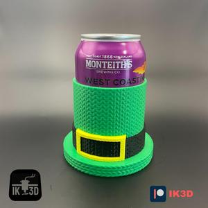 KNITTED LEPRECHAUN'S HAT CAN COOLER / PLANTER