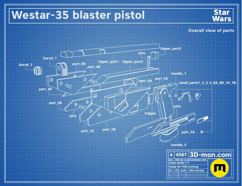 Westar-35 Bo-Katan Mandalorian Blaster