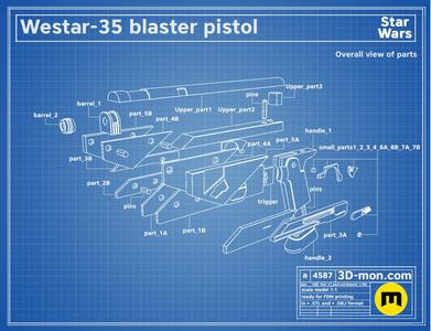 Westar-35 Bo-Katan Mandalorian Blaster
