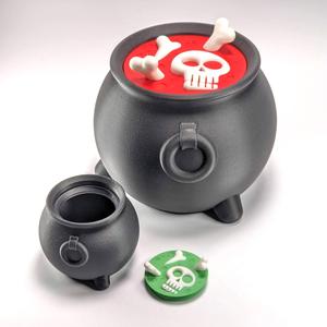 Skeleton Soup! (just a simple filament change for the bones!) – now includes pot of gold!