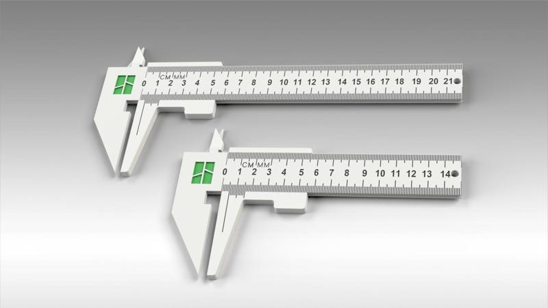 Vernier Caliper Ruler – Two Lengths