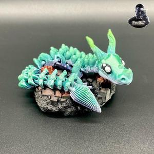 Graceful Dragon – Articulated – Print in Place – No Supports – Flexi – Fantasy