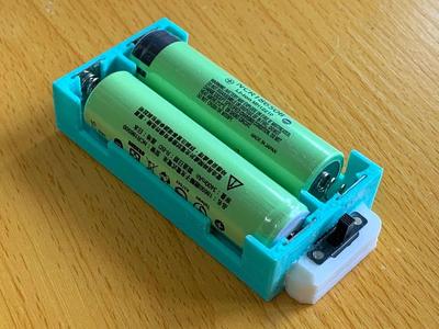 18650 battery holder with ON/OFF switch