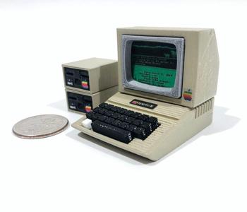 Mini Apple ][ - now with monitor and disk drives!