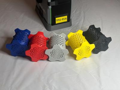 Silica Tumbler for retracting Spool Holder