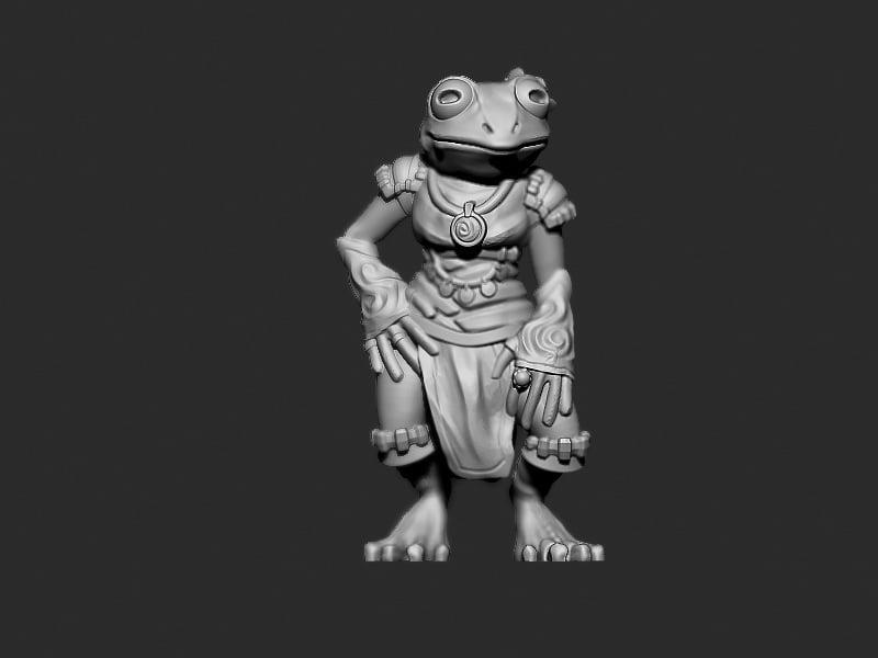 Female Grung – D&D Tabletop Miniature