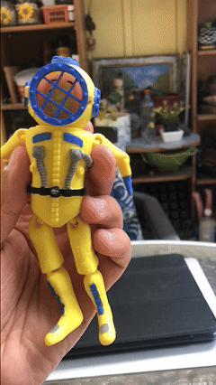 Articulated aquatic diver