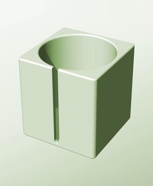 CS128-150-S Slotted container modular stackable module bin box