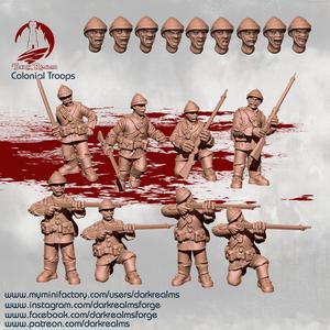 Dark Realms Minis – Colonial Troops