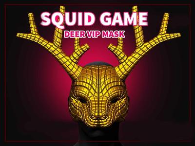 Squid Game Mask - Squid Game Deer Vip Mask for Cosplay