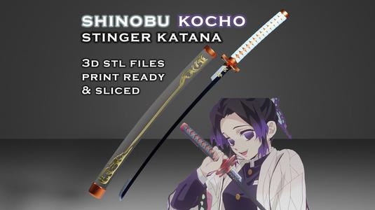 Shinobu Stinger Katana — Demon – Slayer — Sliced Print Ready