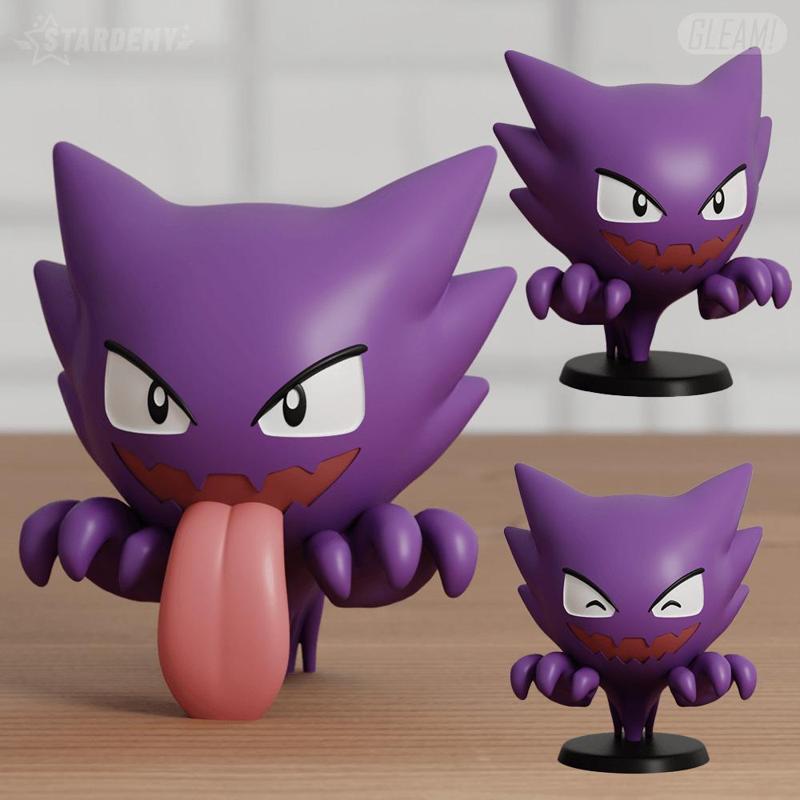 Haunter Chibi 3 models Pokemon Ghost Halloween