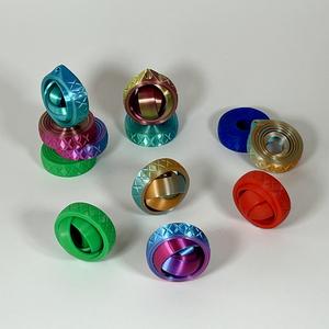 Anti Stress Fidget Gyroscope Spinner Keychain Print in Place