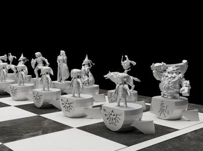 Time Of Zelda Chess Set – 6 Chess Game Pieces
