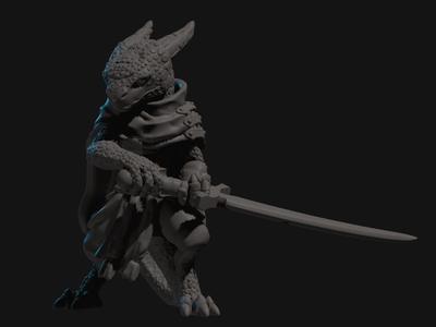 Kobold Kensei Monk Miniature