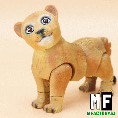 LION ARTICULATED PRINT-IN-PLACE SNAP-FIT