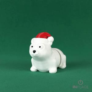 Christmas Polar Bear Articulated
