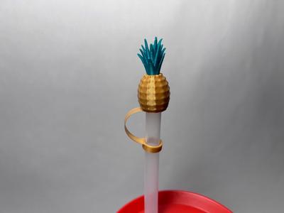 Pineapple Stanley Mug Straw Cap