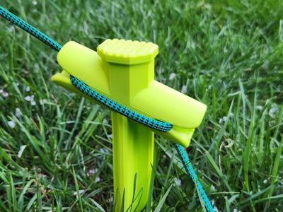 Anchoring Stake with Rope Lock