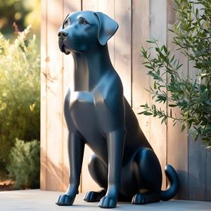 Minimalist Labrador Sculpture, Labrador Statue