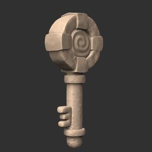 Stylized Magic Key - 3D Model  and 3D print Ready