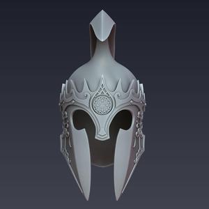 Gil-galad Elf Helmet  High Fantasy  3D Printable Model