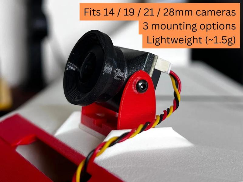 FPV Camera Mount (Multiple Sizes)