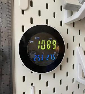 HT-501 CO2 Sensor Monitor Ikea Skadis Hook