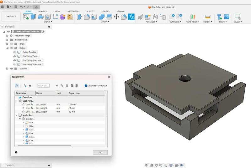 Box Cutting and Folding tools